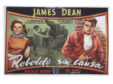 Rebel Without a Cause  Spanish Movie Poster  1955