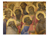 The Coronation of the Virgin  Detail of the Faces of the Saints  1413