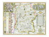 Wiltshire  engraved by Jodocus Hondius
