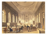 Dividend Hall at South Sea House  pub by R Ackermann  1810