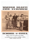Bonnie and Clyde  Danish Movie Poster  1967