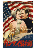Santa Fe Trail  Japanese Movie Poster  1940