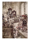 Knave Before King and Queen of Hearts  'Alice's Adventures in Wonderland' by Lewis Carroll