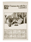 Sir Tristram Sits with Sir Launcelot  Illustration from 'The Story of Champions of Round Table'