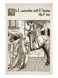 Sir Launcelot and Elouise the Fair  Illustration from 'The Story of Champions of Round Table'