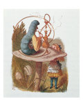 Alice and the Caterpillar  Illustration from 'Alice in Wonderland' by Lewis Carroll