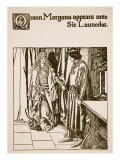 Queen Morgana Appears Unto Sir Launcelot  Illustration from 'The Story of Champions of Round Table'