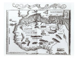 Map Depicting the North of Africa  from an Atlas by Ptolemy  1st half 16th century