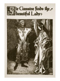 Sir Gawaine Finds the Beautiful Lady  Illustration from 'The Story of King Arthur and His Knights'