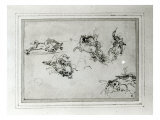 Study of Horsemen in Combat  1503-4