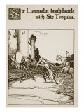 Sir Launcelot Doeth Battle with Sir Turquine  Illustration from 'The Story of the Champions of the 