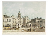 A View of the Horse Guards from Whitehall engraved by JC Sadler