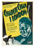 Charlie Chan in London  Swedish Movie Poster  1934