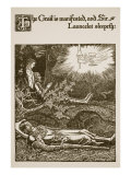 The Grail Is Manifested  and Sir Launcelot Sleepeth  Illustration from 'The Story of the Grail and 