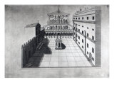 The Belvedere Court in Old St Peter's Rome