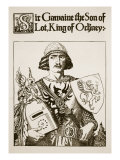 Sir Gawaine the Son of Lot  King of Orkney  Illustration 'The Story of King Arthur and His Knights'