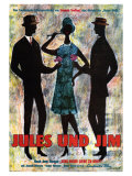 Jules and Jim  German Movie Poster  1961