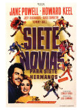 Seven Brides for Seven Brothers  Spanish Movie Poster  1954