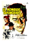 The Quiet Man  Spanish Movie Poster  1952
