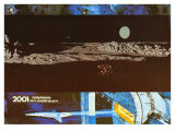 2001: A Space Odyssey  German Movie Poster  1968