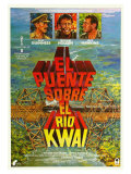 Bridge on the River Kwai  Spanish Movie Poster  1958