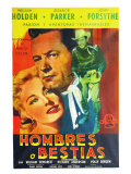 Escape from Fort Bravo  Argentine Movie Poster  1953