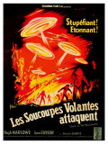 Earth vs the Flying Saucers  French Movie Poster  1956