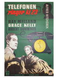 Dial M For Murder  Danish Movie Poster  1954
