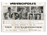 Metropolis  UK Movie Poster  1926