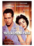 Cat On a Hot Tin Roof  Greek Movie Poster  1958