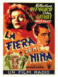 Bringing Up Baby  Spanish Movie Poster  1938