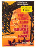 Bridge on the River Kwai  German Movie Poster  1958