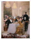 A Soiree at Pre-Catelan (A Couple at Table)  1909