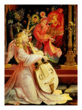 Isenheim Altar: Allegory of the Nativity  detail (Angel with Viola)