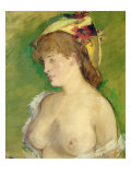 The Blonde with Bare Breasts