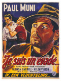 I Am a Fugitive From a Chain Gang  Belgian Movie Poster  1932