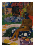 Seated Tahitian Woman and Idol (Vairumati tei oa)  1892