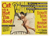 Cat On a Hot Tin Roof  UK Movie Poster  1958