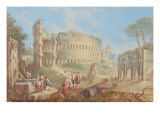 Ruins with the Colosseum