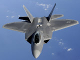F-22 Raptor Moves into Position to Receive Fuel