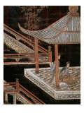 Screen Called 'Coromandel' with Scenes from the Life in the Forbidden Town of Peking: Women