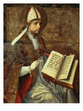 San Tomaso Altarpiece - detail (Saint Augustine)