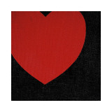 Heart  c1979 (Red on Black)