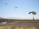 Freefall Parachute Jumpers Approaching the Trident Drop Zone in San Diego