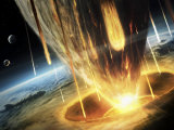 Giant Asteroid Collides with the Earth