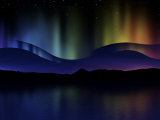 Abstract Illustration of the Northern Lights