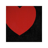 Heart  c1979 (Red on Black)