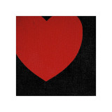 Heart  c1979 (Red on Black)
