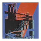 Brooklyn Bridge  c1983 (pink  red  blue)