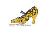 Yellow Pattern Shoe  c1955